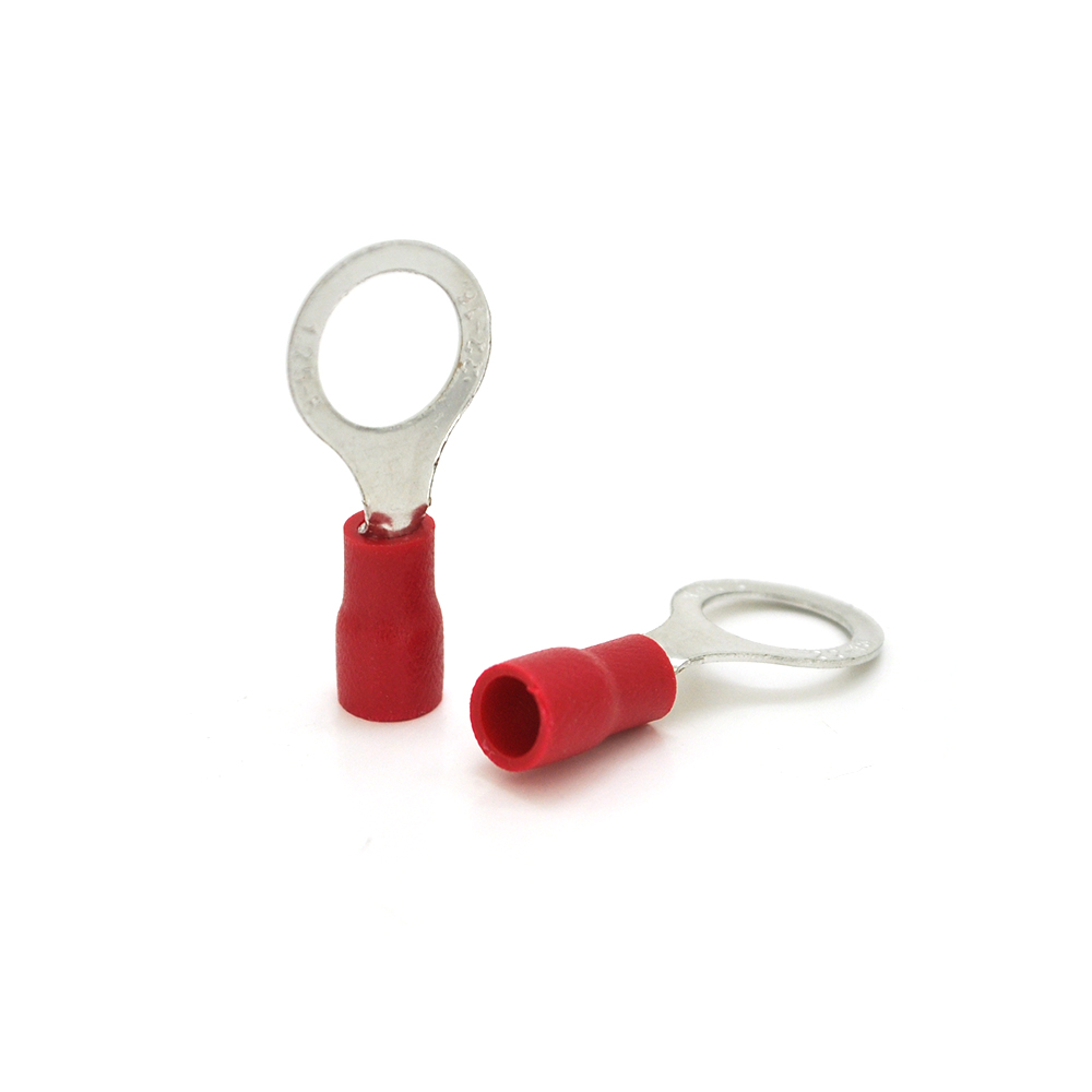 Клемма VOLTRONIC тип RV1,25-8 0,5 мм изолированная латунная 0,5-1,5 мм 100 шт.Перемичк-з'єднувач (18241)