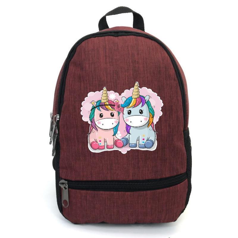 Шкільний рюкзак дитячий Cappuccino Toys EDN-0013 з принтом Unicorn 12,5 л Червоний (1369989197)