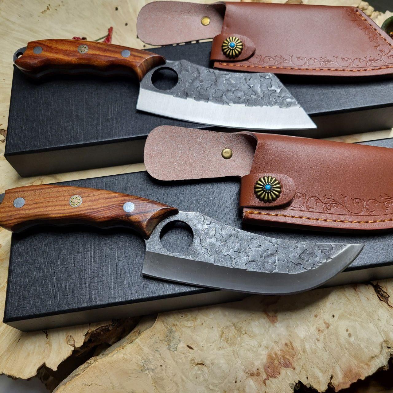 Набор кухонных ножей ручной работы Сатори в подарочных упаковках 2 шт.