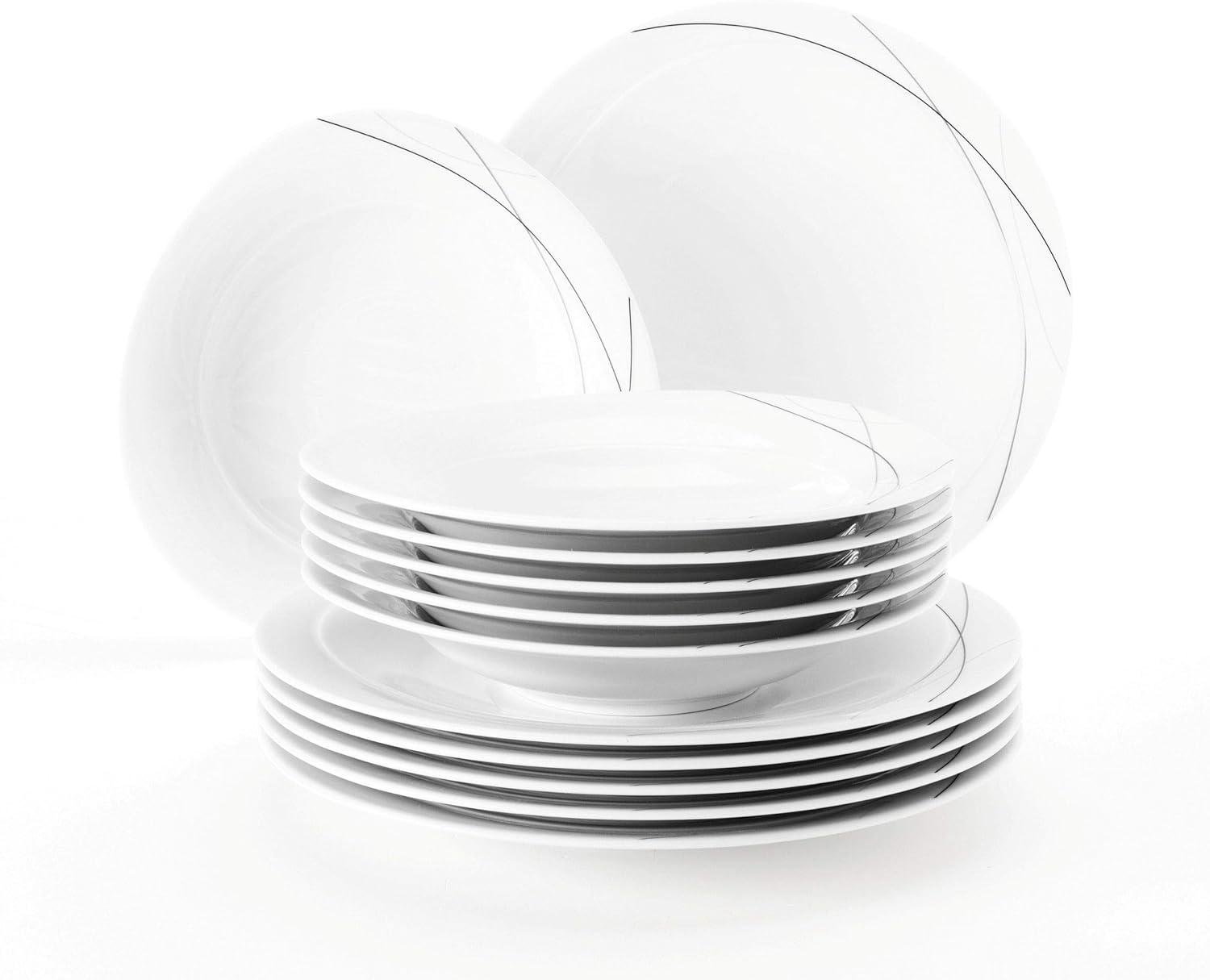 Набор тарелок Highline Trio Seltmann 12 предметов (SW-4003106947794)