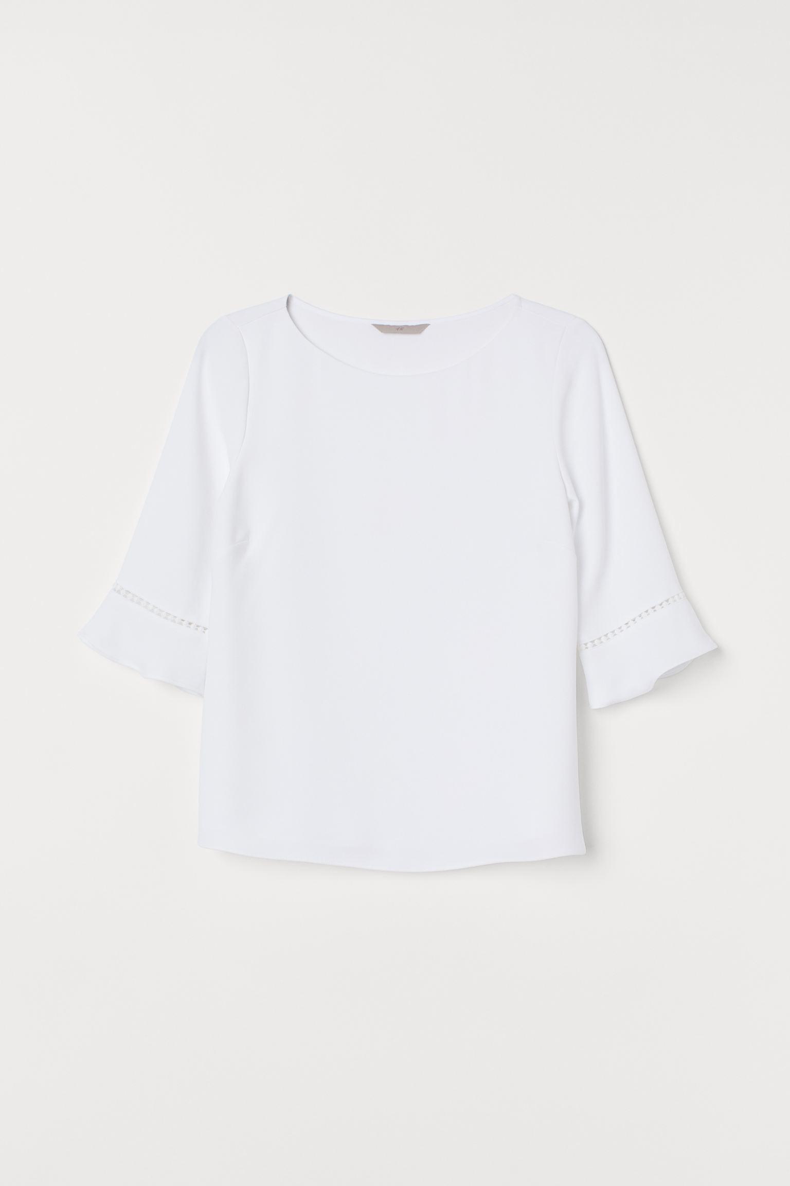 Блуза H&M р. 42 Белый (20048225560)