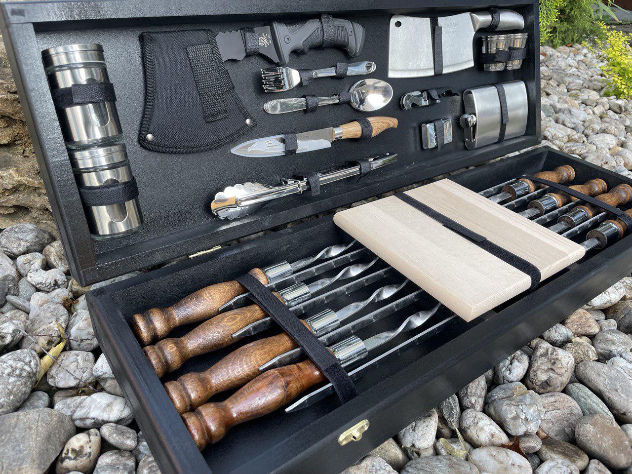 Набір шампурів Турист 4 в кейсі Black (11289583) - фото 9 Набір шампурів Турист 4 в кейсі Black (11289583) - фото 9