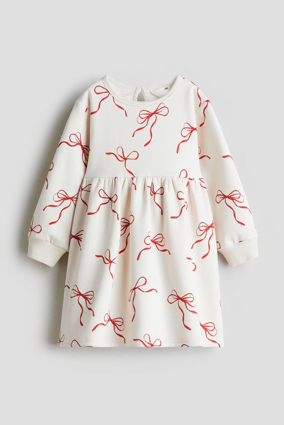 Сукня дитяча тепла для дівчинки H&M 134-140 см Кремовий (25121103E)