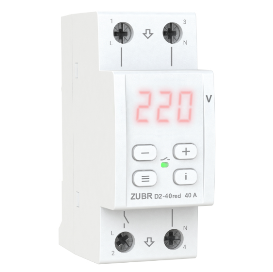 Реле напряжения ZUBR D2-40 Red 40A (27224682)