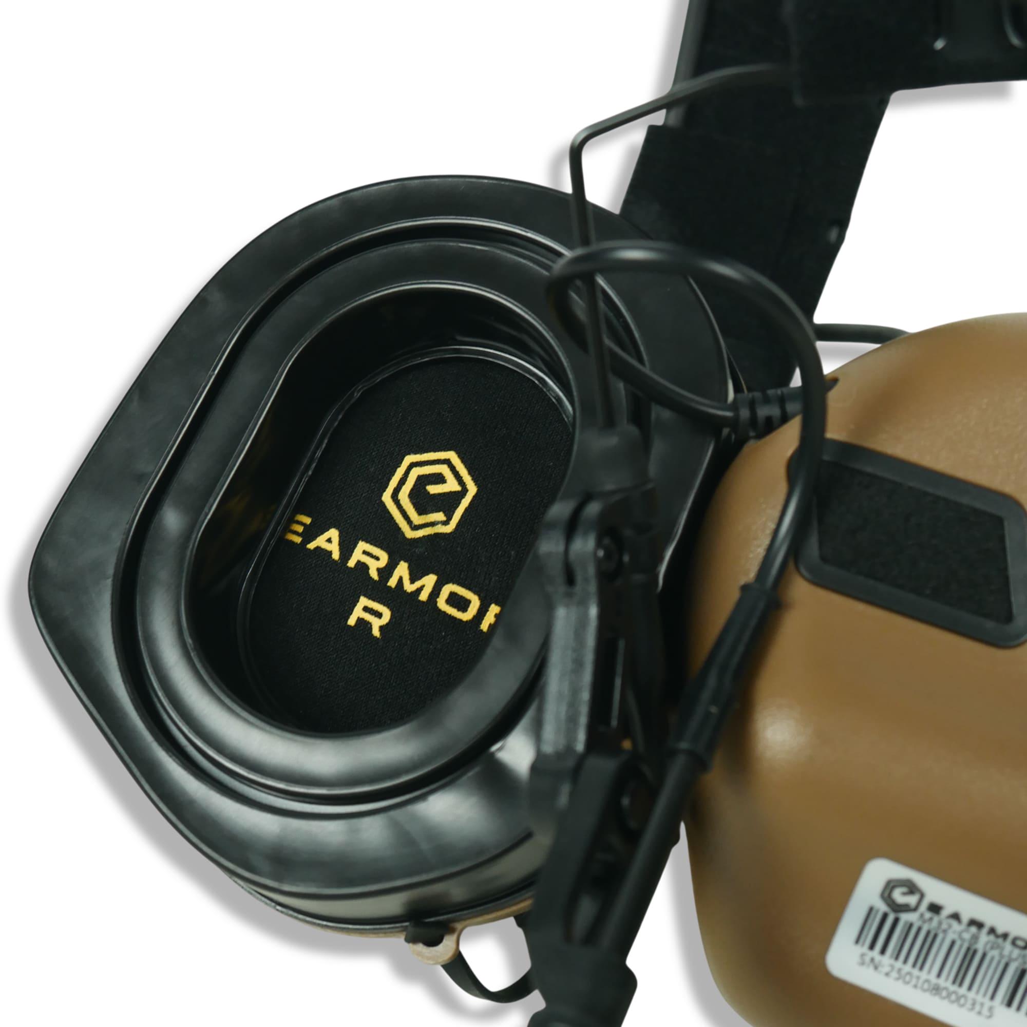 Наушники Earmor M32 PLUS со съемным микрофоном 82 дБ Койот (27668232) - фото 6 Наушники Earmor M32 PLUS со съемным микрофоном 82 дБ Койот (27668232) - фото 6