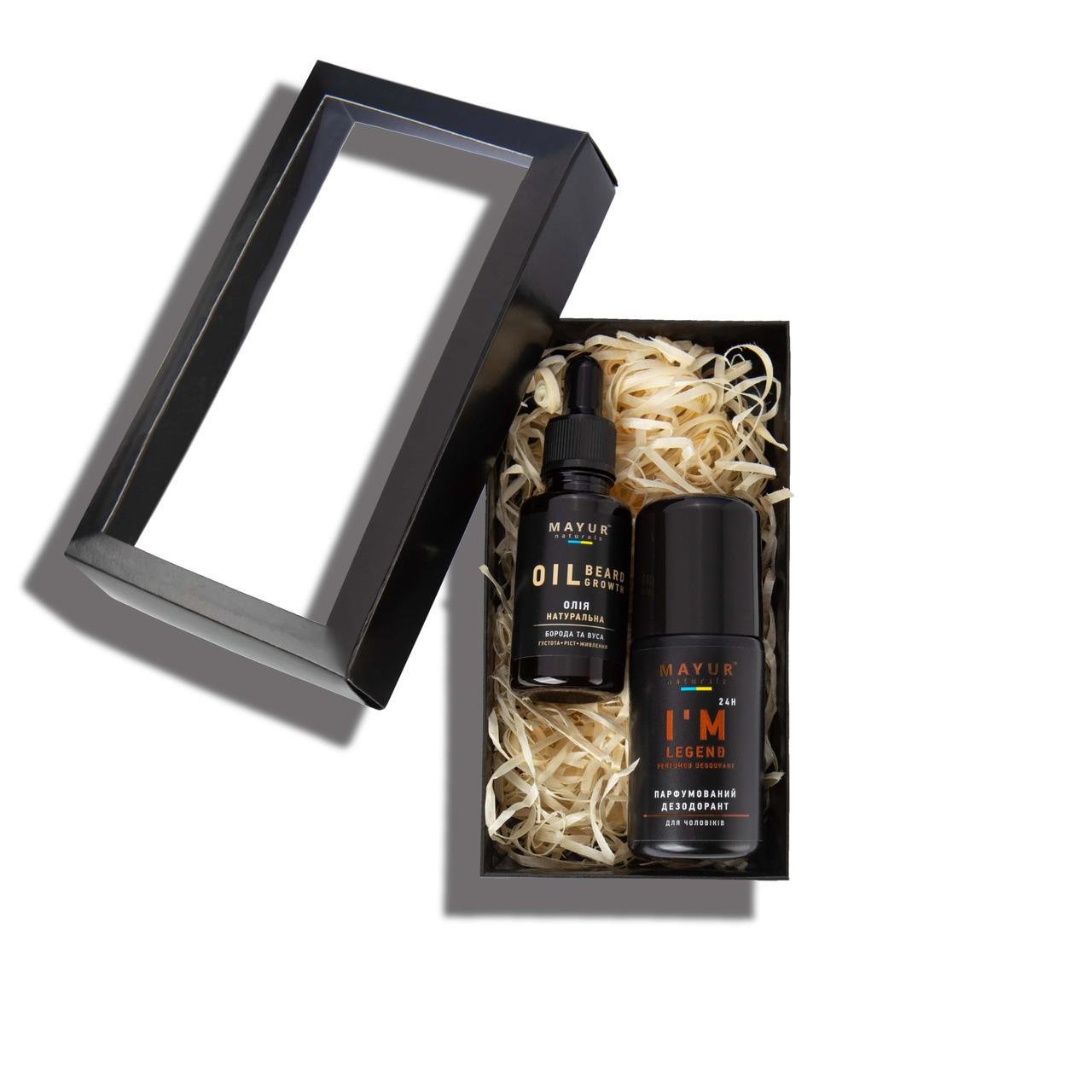 Набір чоловічий подарунковий I'm a legend №59 Олія для бороди та вусів та Дезодорант