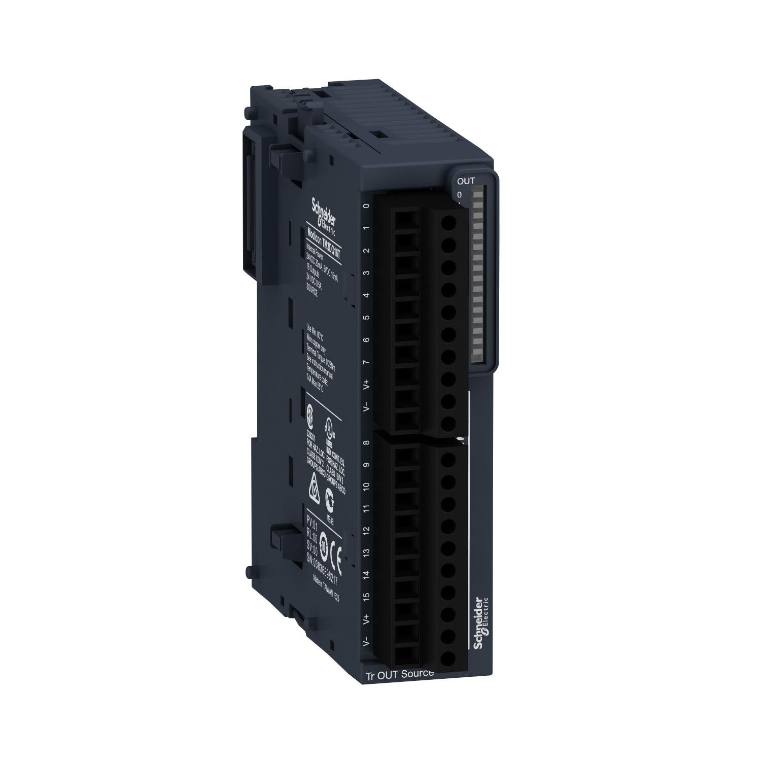 Модуль Schneider Electric TM3 16 выходов 0,5А транзисторные (TM3DQ16T)