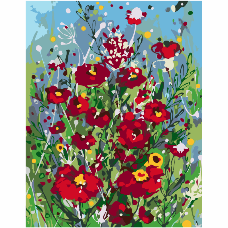 Картина по номерам Rosa Цветочная фантазия 35х45 см (Az-258641)