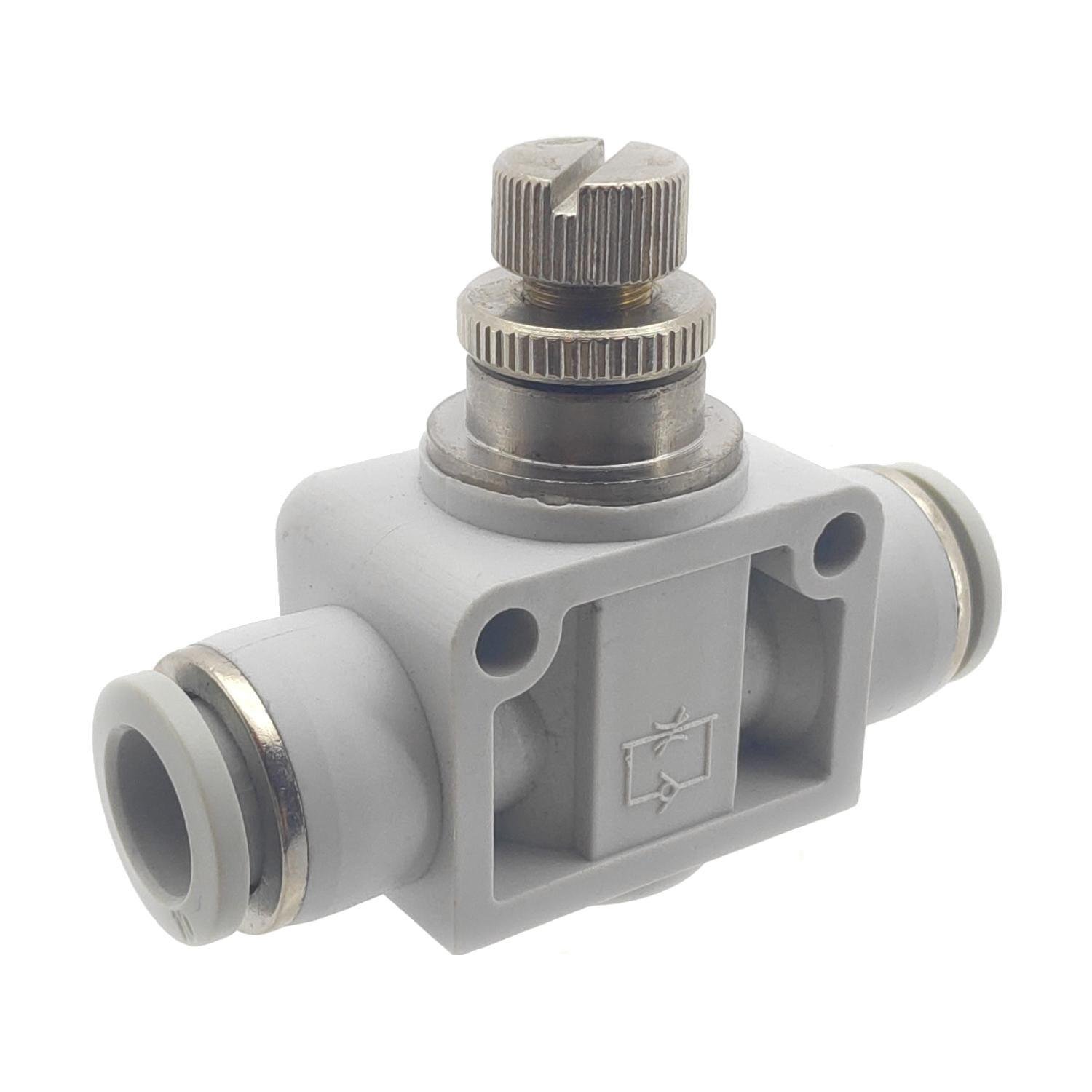 Дросель магістральний цанговий TP XSА 4 пневматичний фітінг