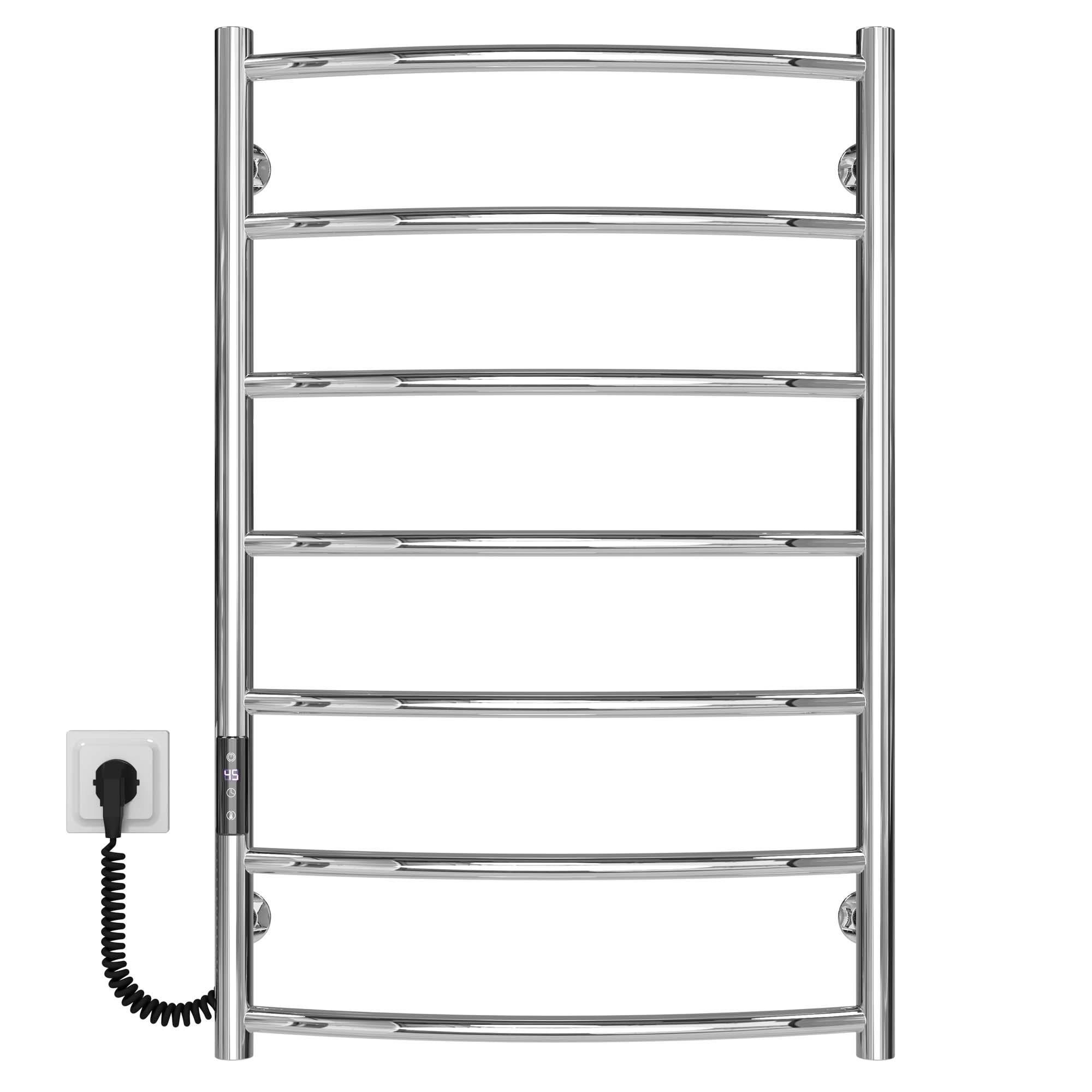 Полотенцесушитель электрический Deffi Классик П7 JD03 левое подключение нержавеющая сталь 500х800 мм Хром (C.DK.80.50.7.E.C.L.1)