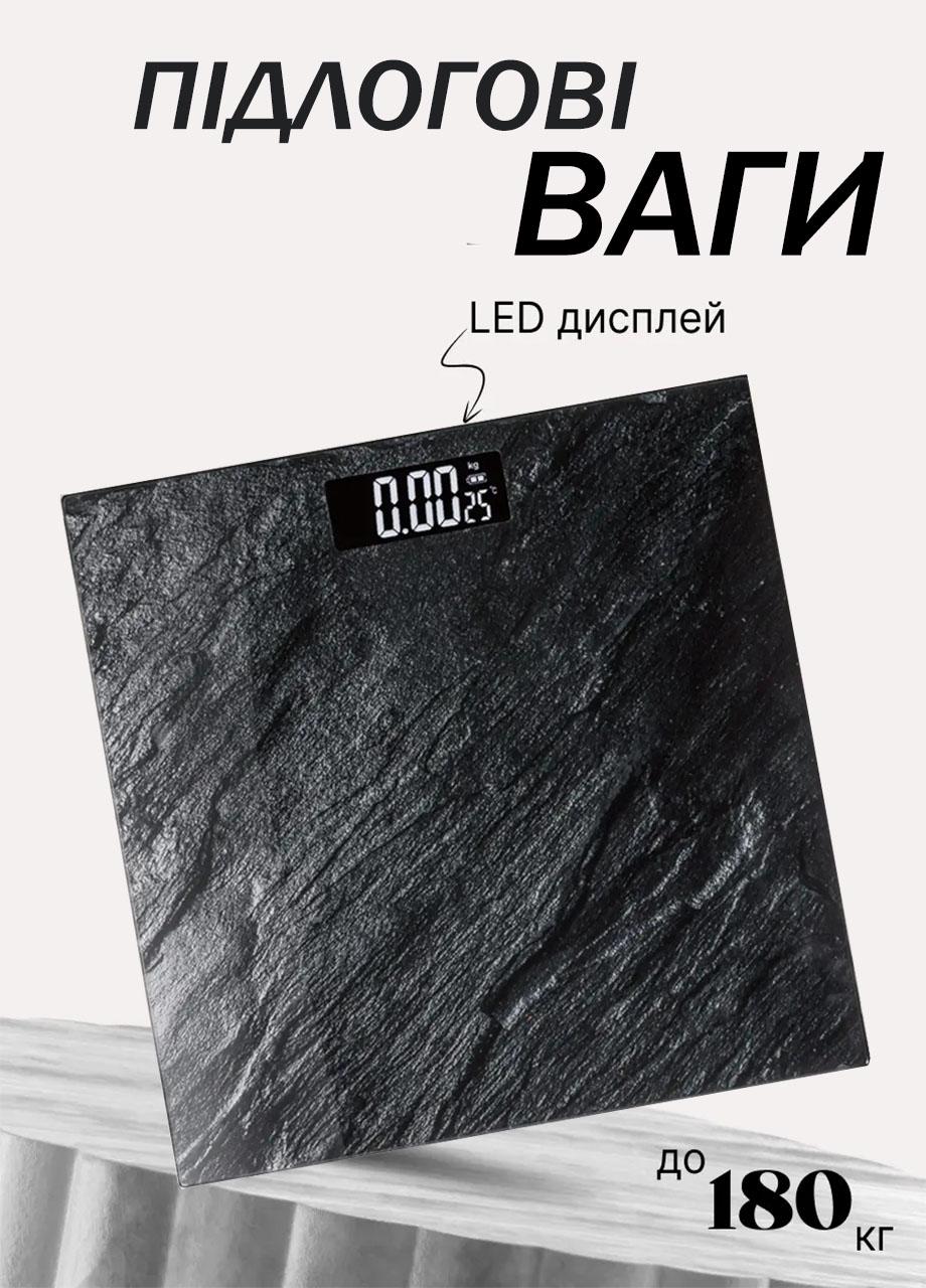 Ваги підлогові з дисплеєм Domotec MS-10000 максимальне навантаження 180 кг 28х28 см Чорний (363357U) - фото 2