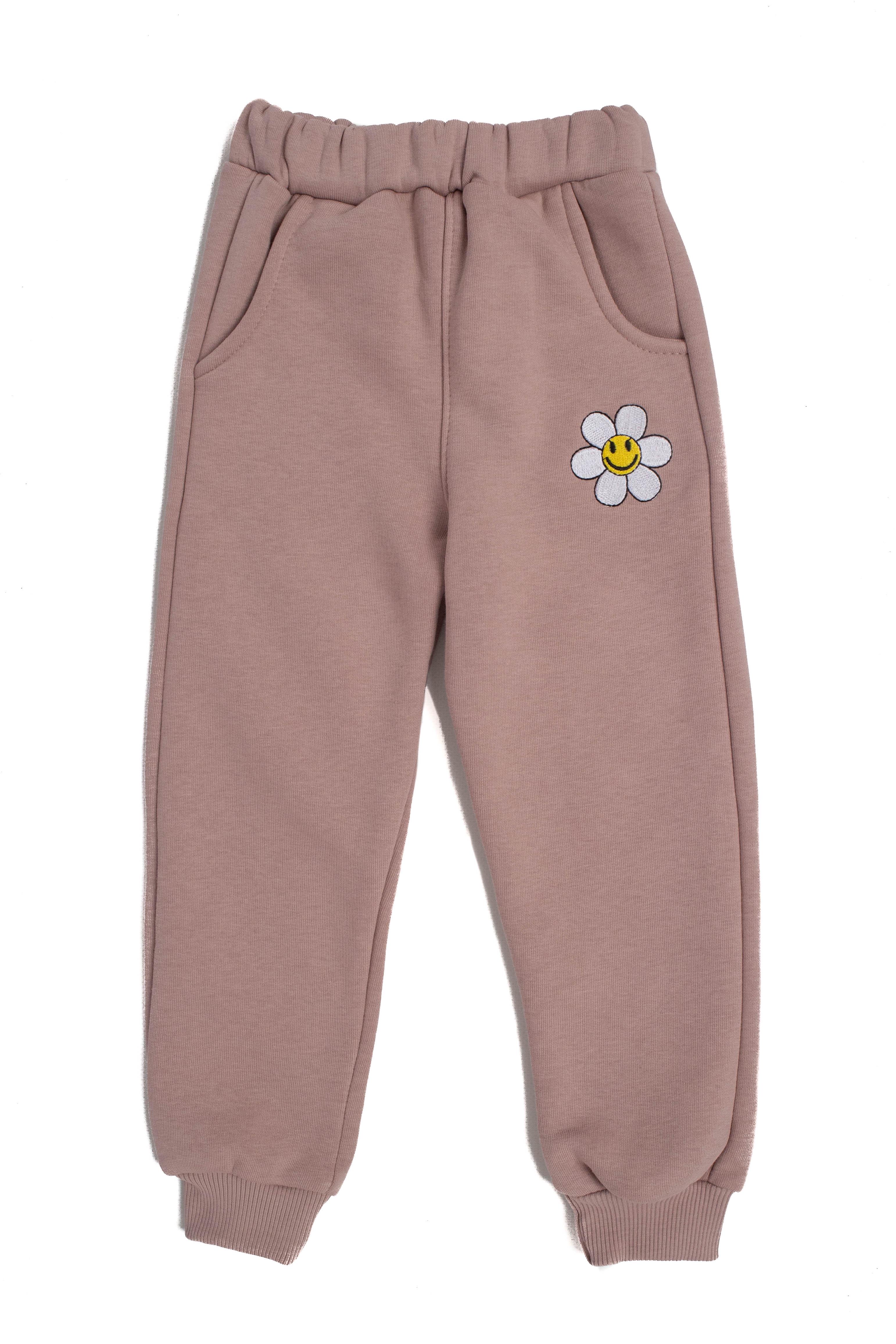 Спортивные штаны для девочки 86 см Пудровый (ЦБ-00230284)