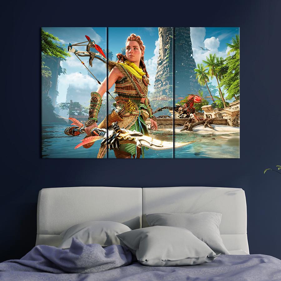 Настенний декор Главная героиня игры Horizon Запретный Запад 128x81 см (A216-3)