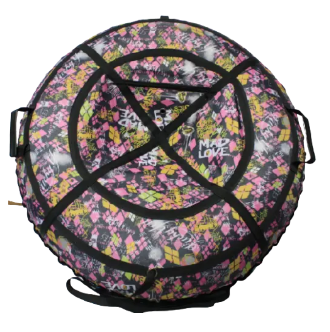 Надувні санки NT Ромбік Ватрушка 100 см Різнокольоровий (0933) - фото 3 Надувні санки NT Ромбік Ватрушка 100 см Різнокольоровий (0933) - фото 3