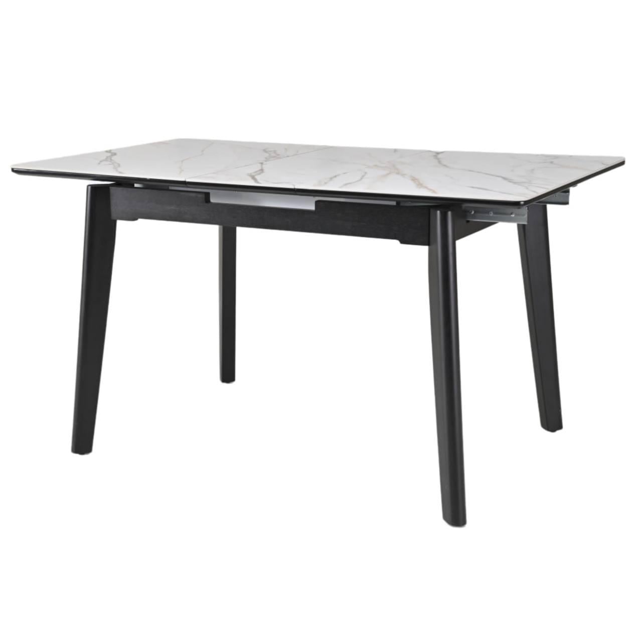 Обеденный стол OSTEN 140-180x80 см White Gold Matt (402403)