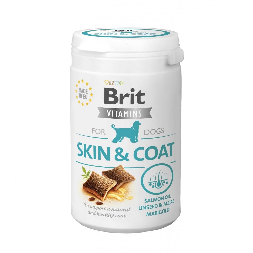Вітаміни для собак Brit Vitamins Skin and Coat для шкіри та вовни 150 г (112060) Вітаміни для собак Brit Vitamins Skin and Coat для шкіри та вовни 150 г (112060)