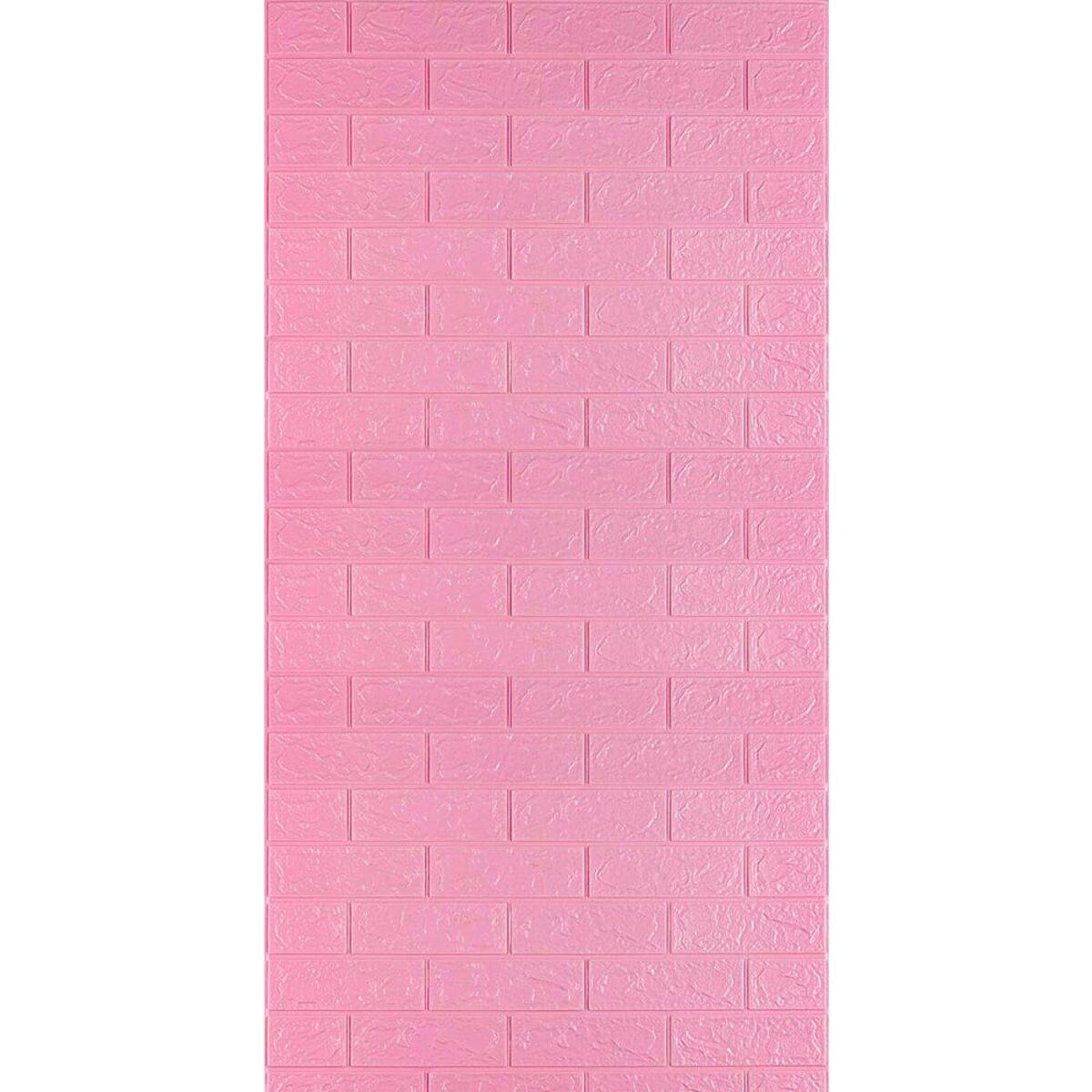 3D-панель самоклеящаяся Кирпич 3080x700x3 мм Розовый (SW-00001757)