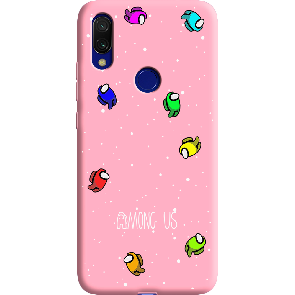 Чехол Boxface Xiaomi Redmi 7 Among Us Invisible Розовый силикон (36506-bk76-37062)