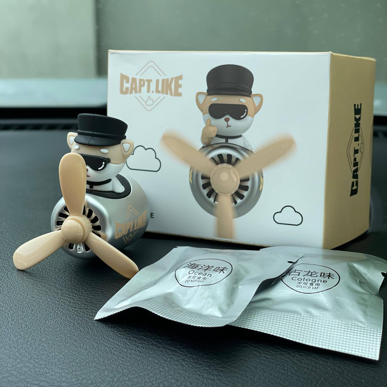 Ароматизатор с лопастями в машину на вентиляционную решетку многоразовый освежитель воздуха для авто Capt.Like / медведь пилот - фото 5 Ароматизатор с лопастями в машину на вентиляционную решетку многоразовый освежитель воздуха для авто Capt.Like / медведь пилот - фото 5