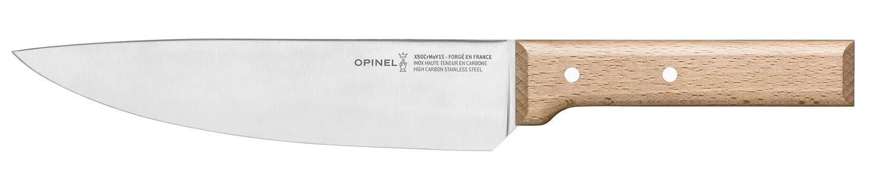 Кухонный нож Шеф Opinel №118 56-57 HRC с эргономичной рукояткой на заклепках штампованный X50CrMoV15 нержавеющая сталь 200 мм (2359470640)