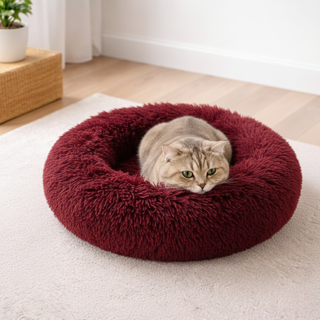 Лежак для домашніх тварин Пончик теплий (1817688838)