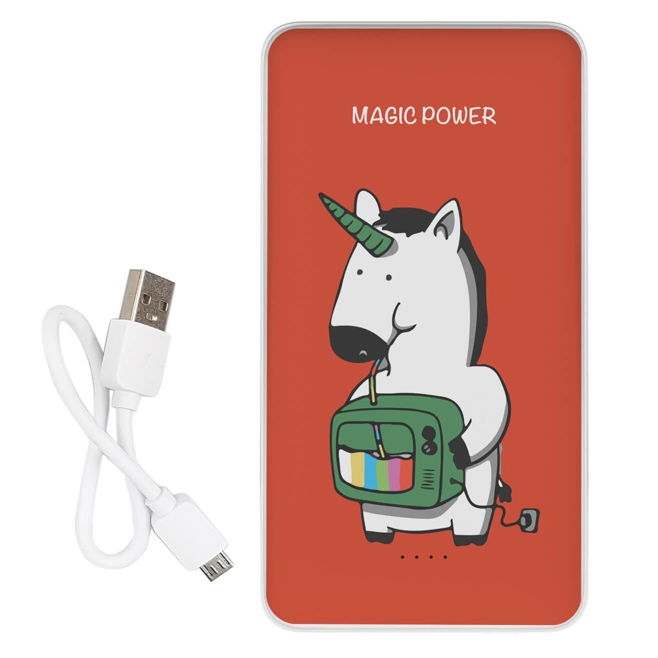 Повербанк с принтом Единорог 10000 mAh