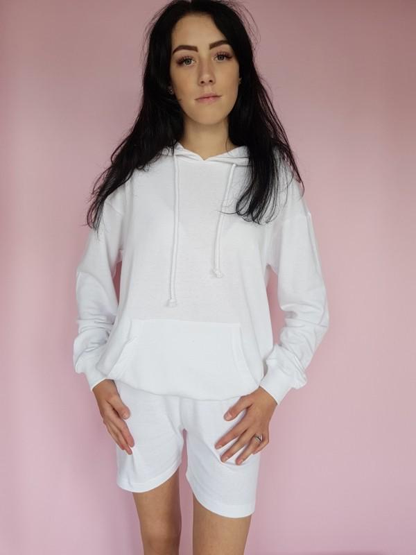 Костюм двойка: худи и шорты Missguided S Белый (9903/42) - фото 2