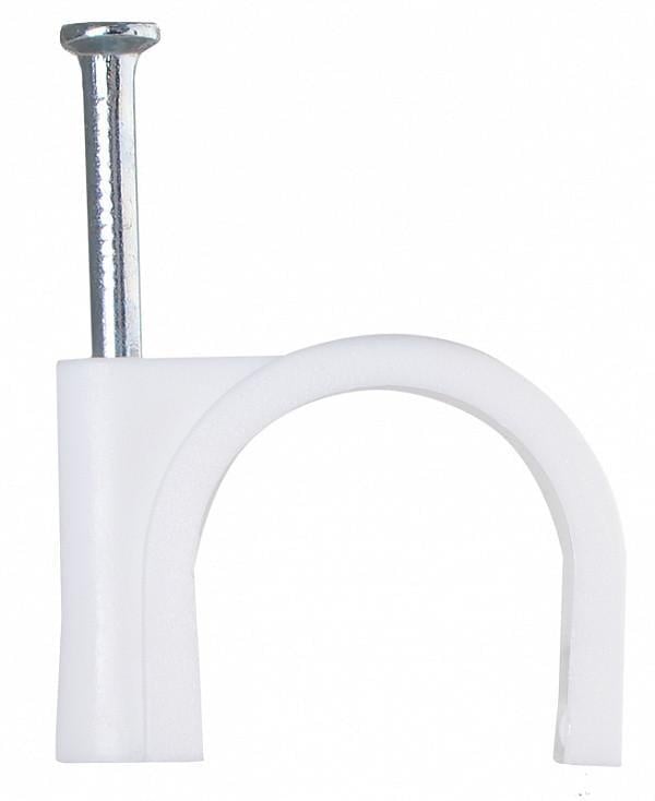 Скоба кабельная круглая АСКО-УКРЕМ CHF-9 мм 100 шт. Белый (23650228)