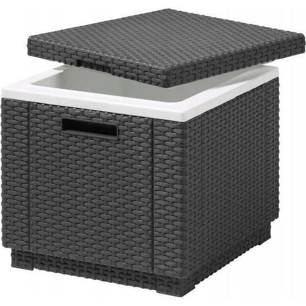 Стол-бар Keter Ice Cube Графитовый (213828) - фото 2 Стол-бар Keter Ice Cube Графитовый (213828) - фото 2