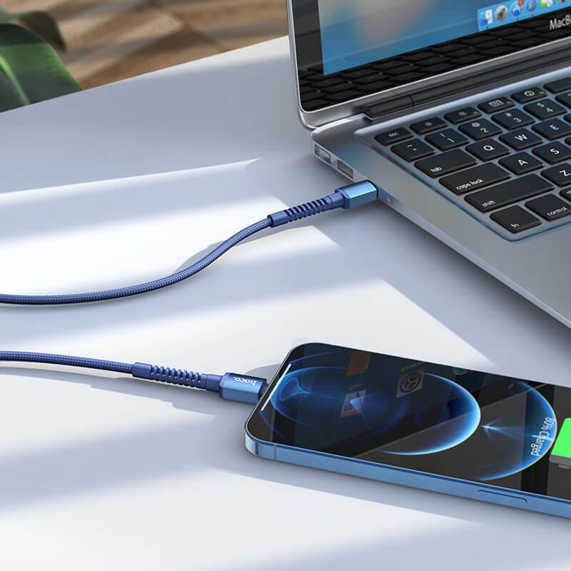 Кабель Hoco Type-C to Lightning Especial PD charging data cable X71 1 м Blue (8792746d) - фото 4