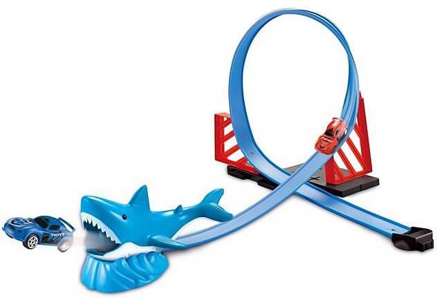Игрушечный трек SHARK с запуском машинки Синий (28443382)