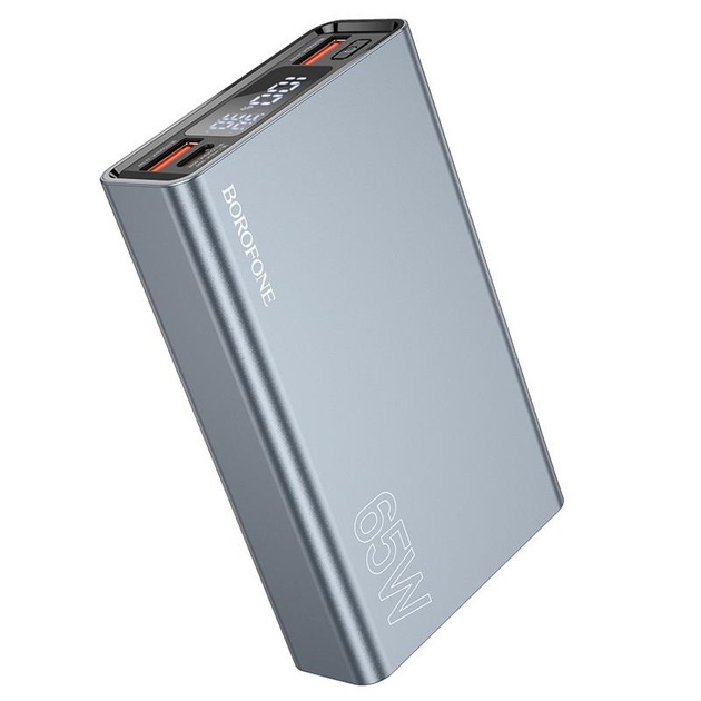 Павербанк Borofone BJ40 із швидкою зарядкою 65W 15000 mAh Сірий (18050881) - фото 2