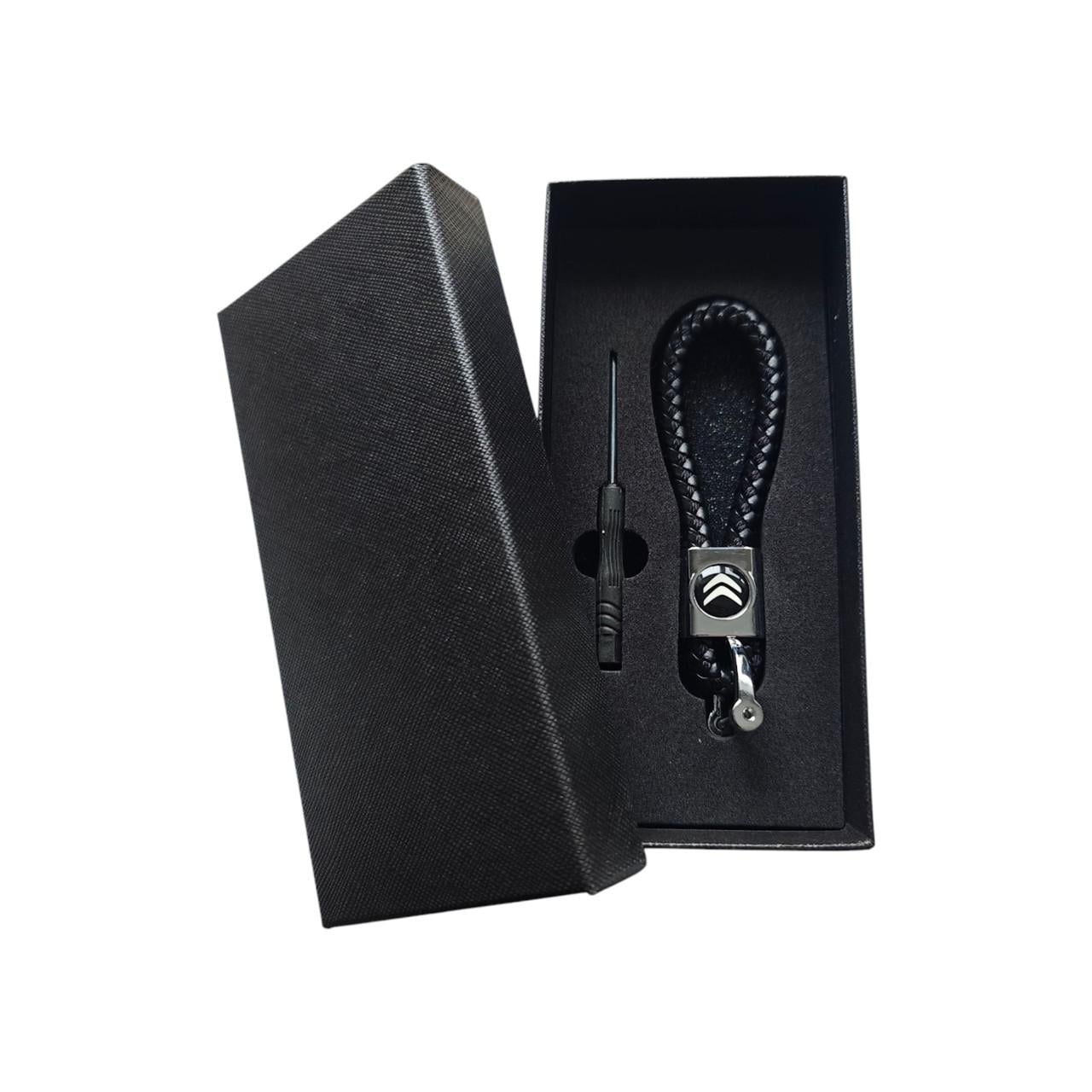 Брелок автомобильный CITROEN кожаный с карабином (1720973649)