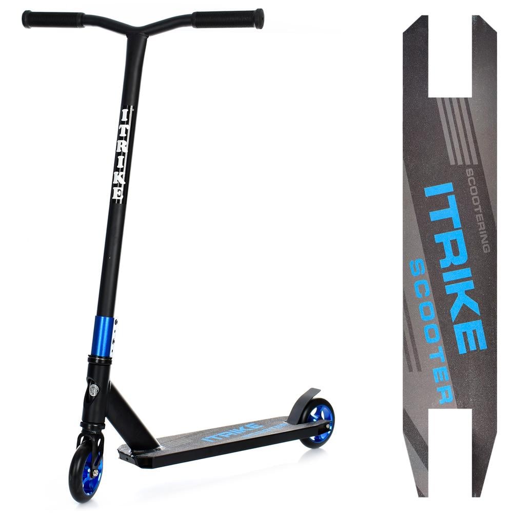 Самокат iTrike SR 2-067-6-BBL Черный/Синий - фото 2