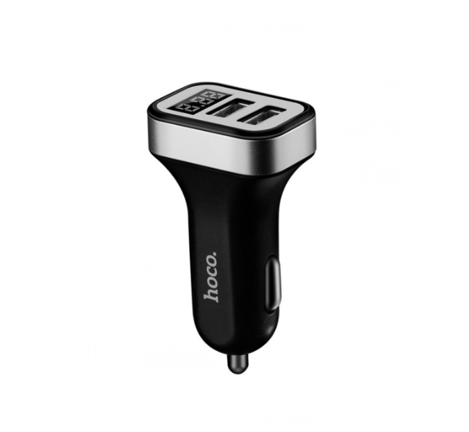 Зарядний пристрій автомобільний Hoco Z3 Digital Display 2 USB/3,1A Black Зарядний пристрій автомобільний Hoco Z3 Digital Display 2 USB/3,1A Black