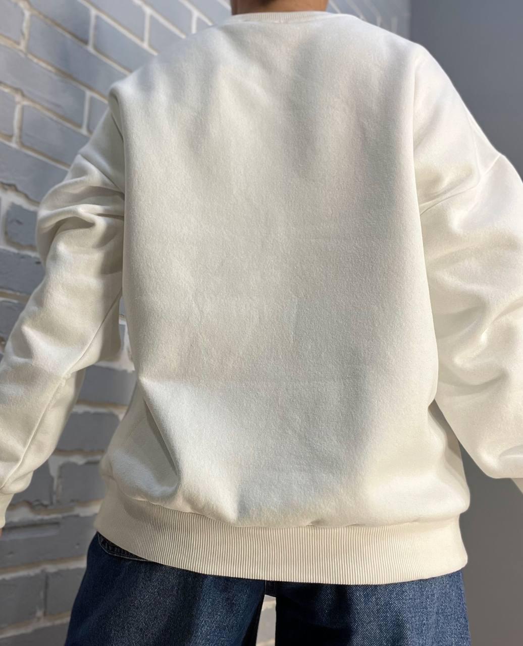 Світшот жіночий QUZEN 488 long beach фліс утеплений S Білий (873) - фото 4 Світшот жіночий QUZEN 488 long beach фліс утеплений S Білий (873) - фото 4