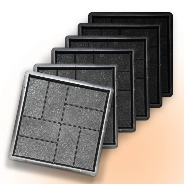 Форми для тротуарної плитки Верес-2007 Паркет 400x400 мм 6 шт. (1020406-3307) - фото 1 Форми для тротуарної плитки Верес-2007 Паркет 400x400 мм 6 шт. (1020406-3307) - фото 1