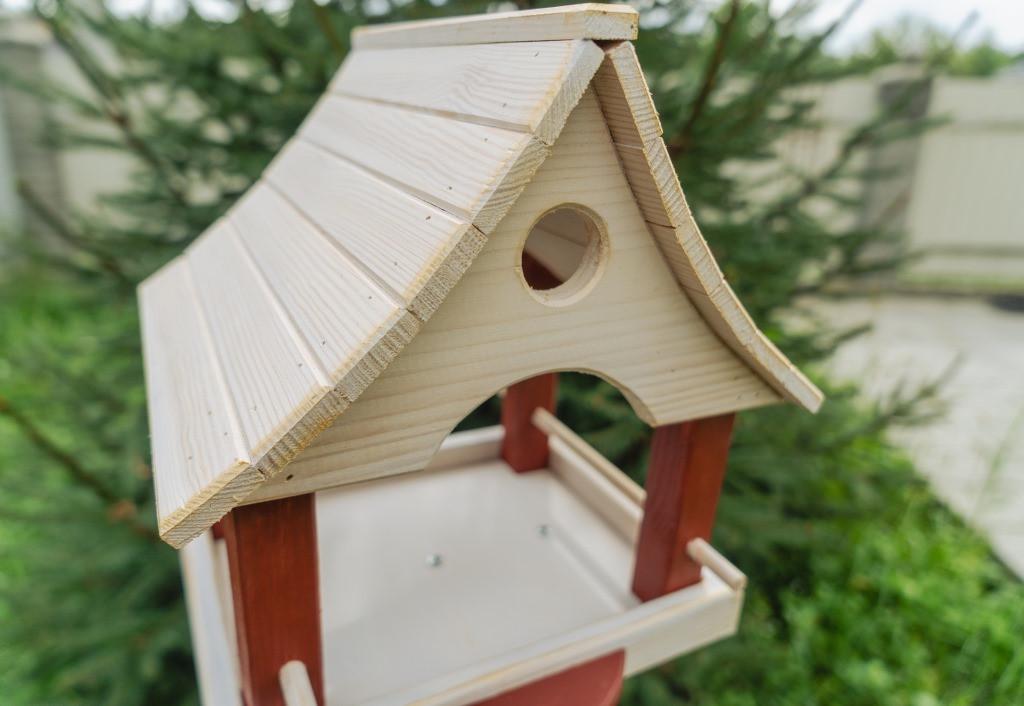 Кормушка для птиц и белок Сакура 28×27×32 см на ножке 135 см Белый - фото 6 Кормушка для птиц и белок Сакура 28×27×32 см на ножке 135 см Белый - фото 6