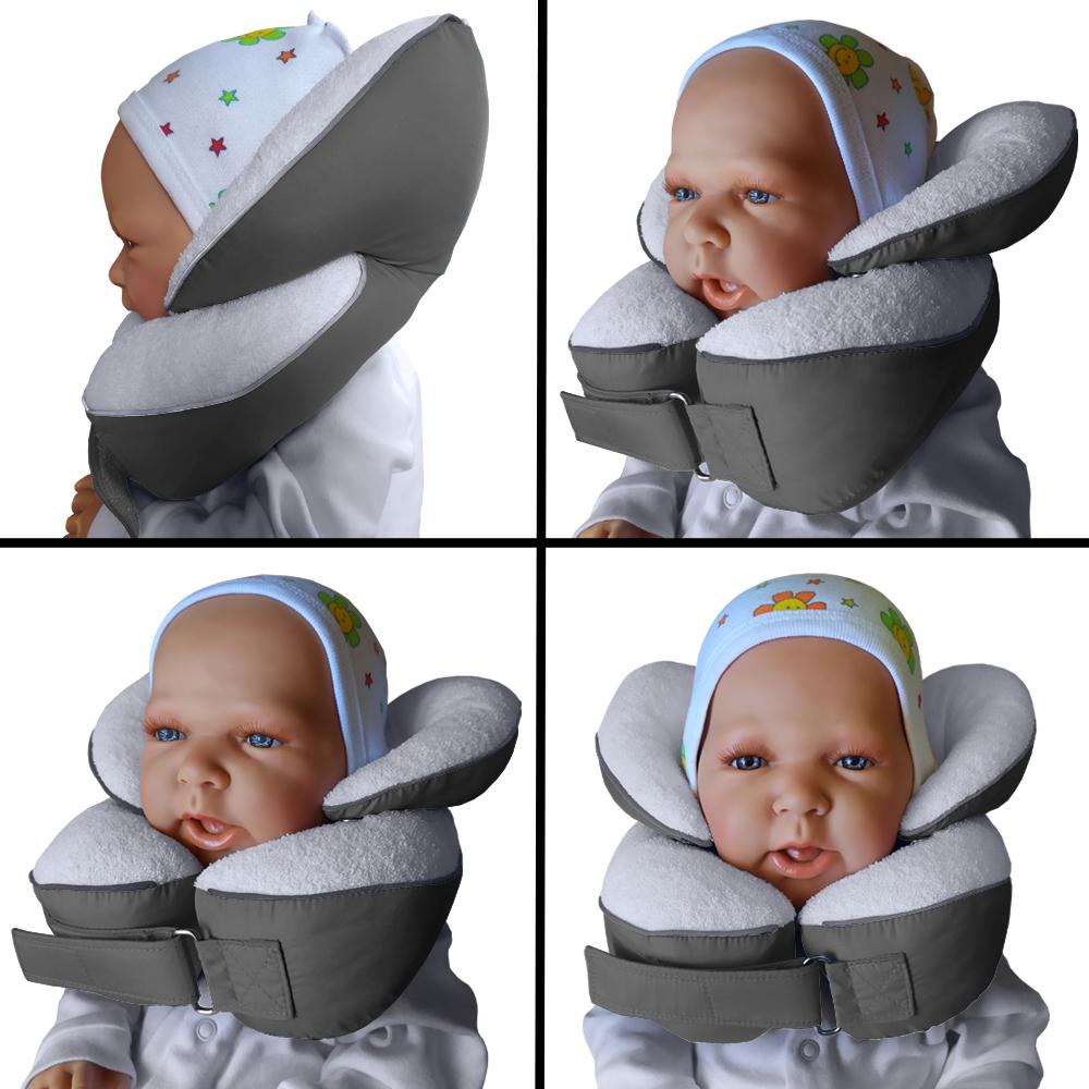 Подушка детская защитная для автокресла/коляски Ontario Baby Travel Elite Pillow Серый (ART-0000668) - фото 4