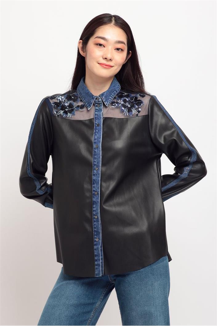 Рубашка женская Desigual 21wwcw21 XL Черный