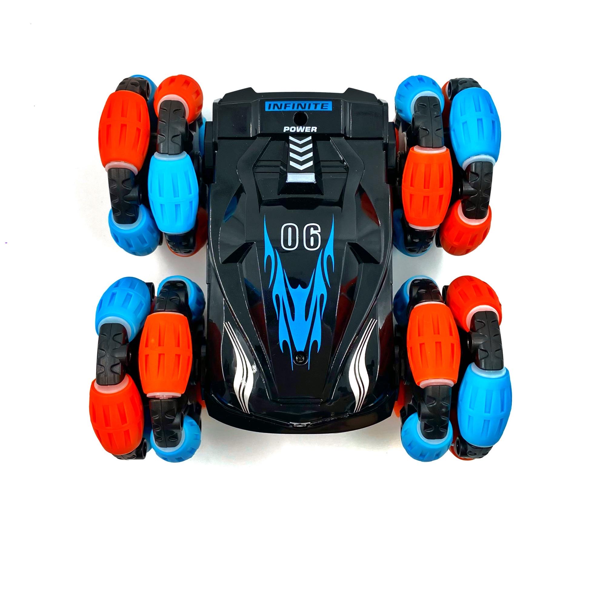 Машинка перевертыш Great Universe с подсветкой 3,7 V 15 см Оранжевый (113539j)