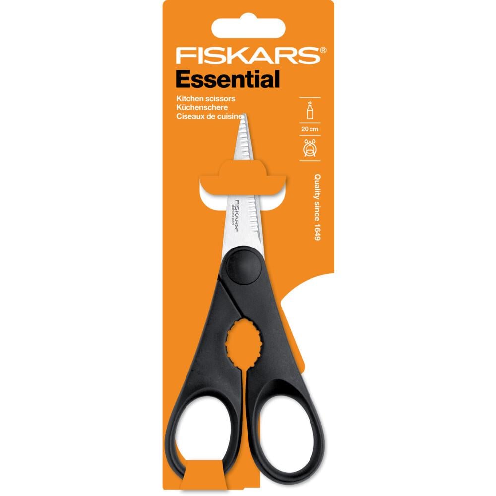 Ножницы кухонные Fiskars Essential с открывалкой для бутылок - фото 3