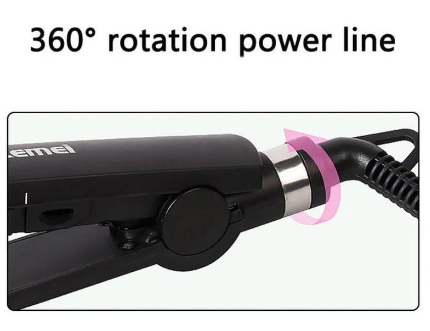 Плойка потрійна Kemei JFQ-KM-2022 керамічна 45 Вт Рожевий (2390000000) - фото 5 Плойка потрійна Kemei JFQ-KM-2022 керамічна 45 Вт Рожевий (2390000000) - фото 5