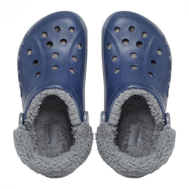 Сабо Crocs Baya Lined Fuzz-Strap Clog M7 р. 39/25,5 см Navy Grey (206633) - фото 4 Сабо Crocs Baya Lined Fuzz-Strap Clog M7 р. 39/25,5 см Navy Grey (206633) - фото 4