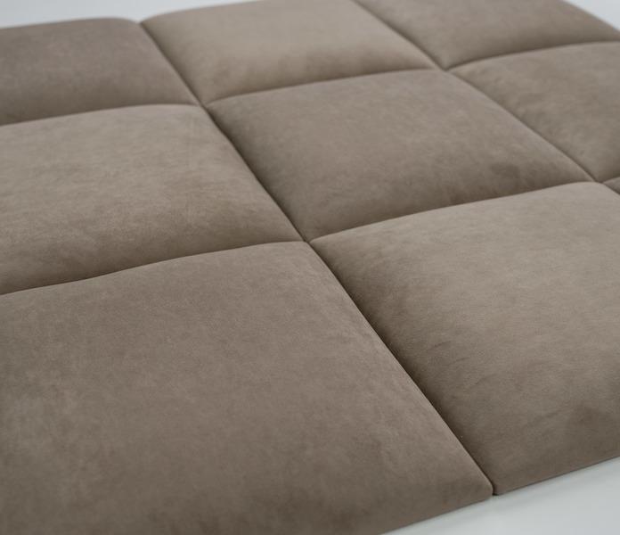 Стінова панель самоклеюча м'яка Soft Pan велюр 30х30х3,7 см матовий Лате (303007) - фото 3