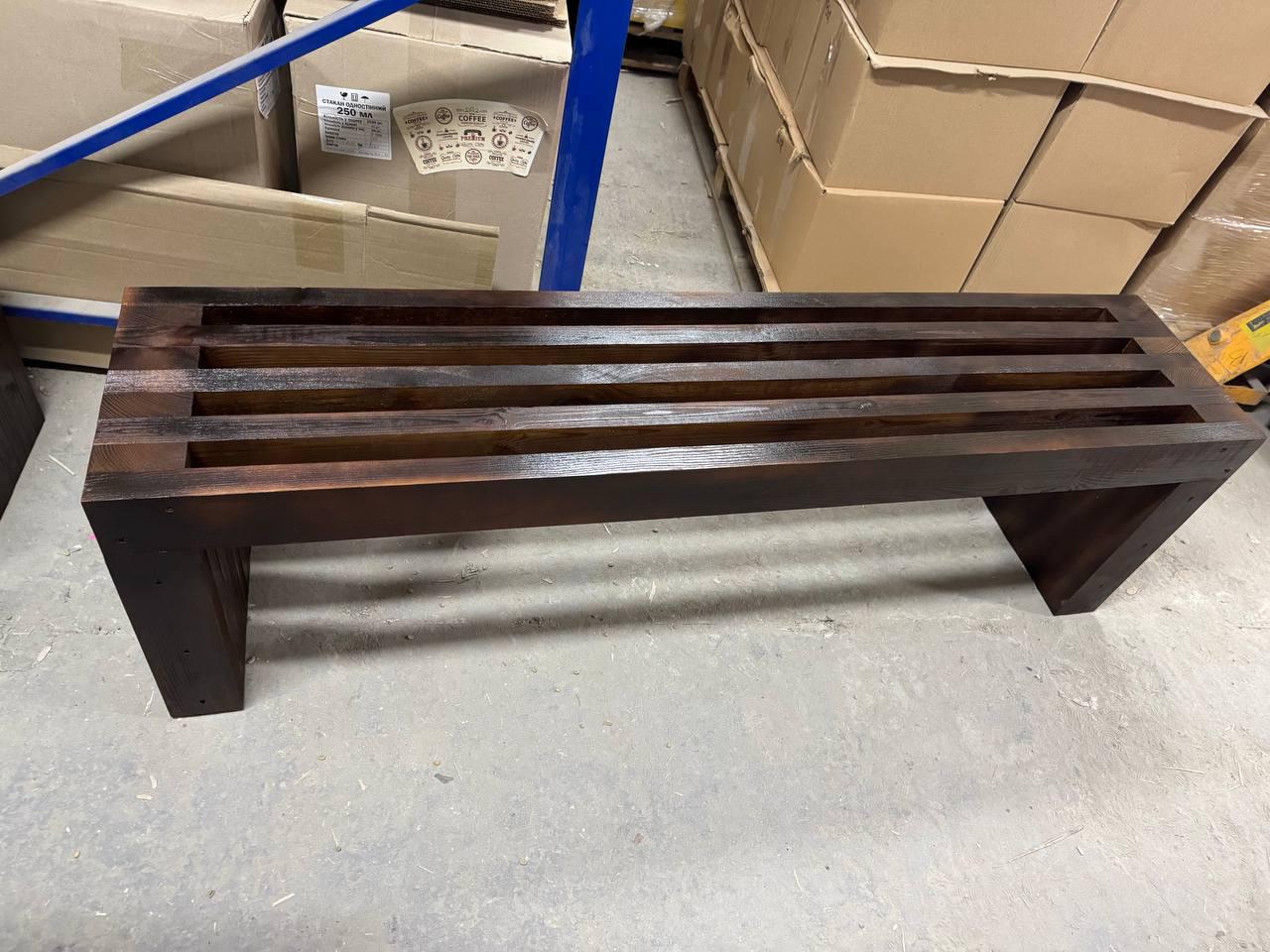 Лавка паркова/садова з натурального дерева (2609184954) - фото 2