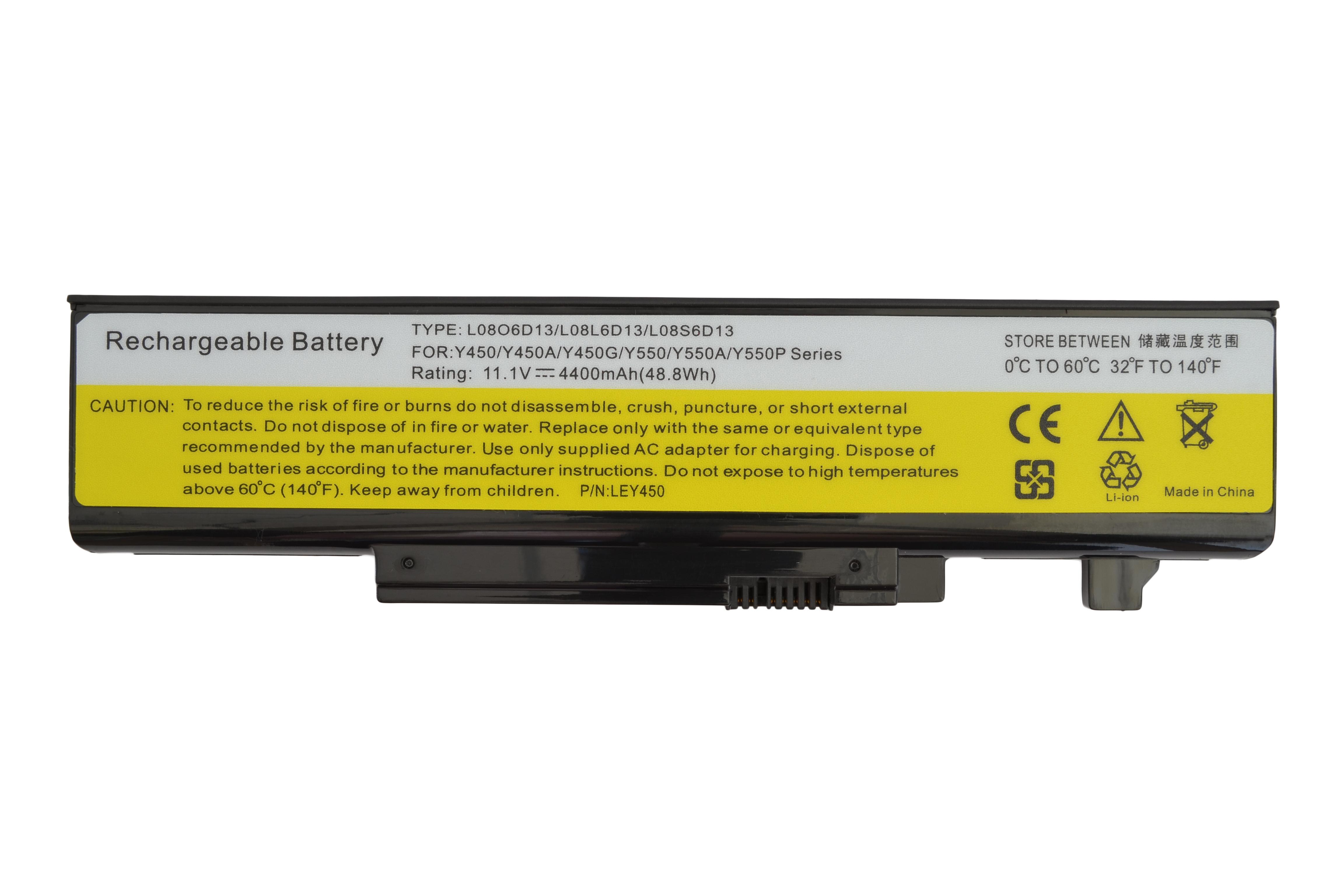 Аккумулятор для ноутбука Lenovo-IBM L08S6D13 IdeaPad Y450 11.1V Black 5200mAh OEM