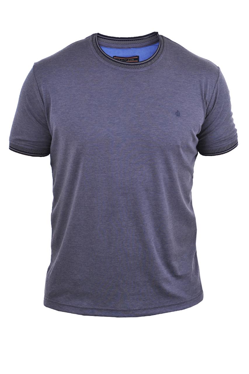 Футболка чоловіча Le Gutti 23-1533-49 M Темно-синій