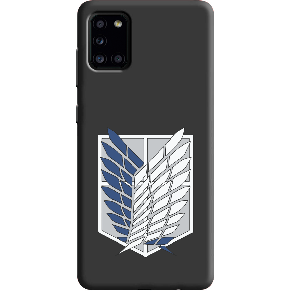 Чохол Boxface Samsung A315 Galaxy A31 Атака Титанів Крила Свободи Чорний силікон (39470-bk88-39889)