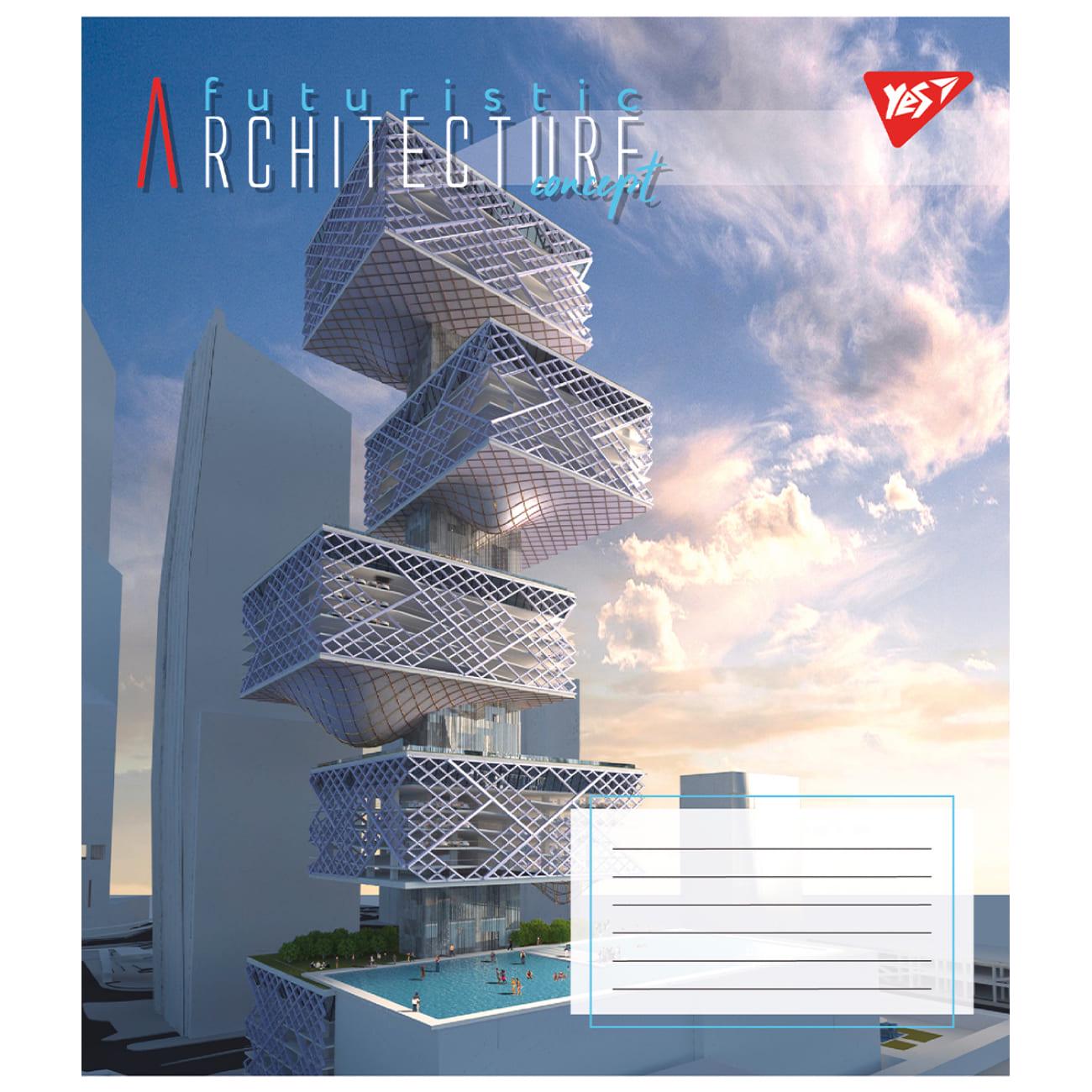 Зошит шкільний YES Futuristic Architecture клітинка 36 арк. (767065) - фото 5 Зошит шкільний YES Futuristic Architecture клітинка 36 арк. (767065) - фото 5